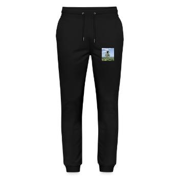 Palme - Stanley/Stella Unisex Bio Jogginghose Mover  - Schwarz - Vorne - Marisol (170cm) & Nik (191cm)