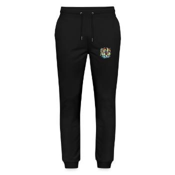 Zombie Apocalypse Halloween Zombie Hunter Undead - Stanley/Stella Mover Unisex Organic Jogging Trousers - black - Front - Marisol (170cm) & Nik (191cm)