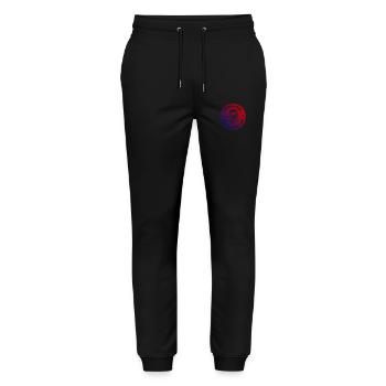 Faultier Apres Ski Team Spruch Bunt - Stanley/Stella Unisex Bio Jogginghose Mover  - Schwarz - Vorne - Marisol (170cm) & Nik (191cm)