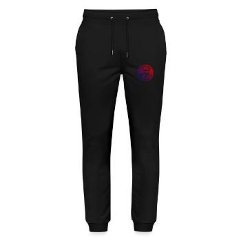 Pig Après Ski Pig Team Saying Colorful - Stanley/Stella Mover Unisex Organic Jogging Trousers - black - Front - Marisol (170cm) & Nik (191cm)