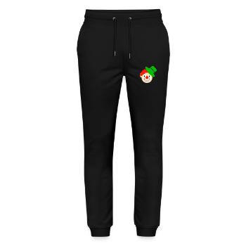 Clown, Visage De Clown - Pantalon de jogging bio MOVER Stanley/Stella unisexe - noir - Devant - Marisol (170cm) & Nik (191cm)