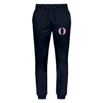 Letter o kisses - Stanley/Stella Mover Unisex Organic Jogging Trousers - navy - Front - Marisol (170cm) & Nik (191cm)