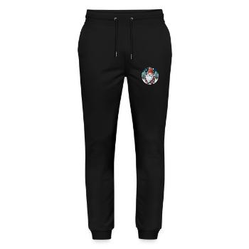 Christmas gnome - Stanley/Stella Mover Unisex Organic Jogging Trousers - black - Front - Marisol (170cm) & Nik (191cm)