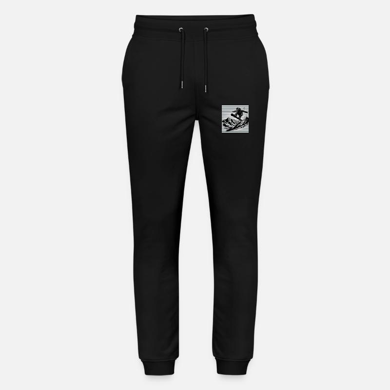Snowboarder - Stanley/Stella Unisex Bio Jogginghose Mover  - Schwarz