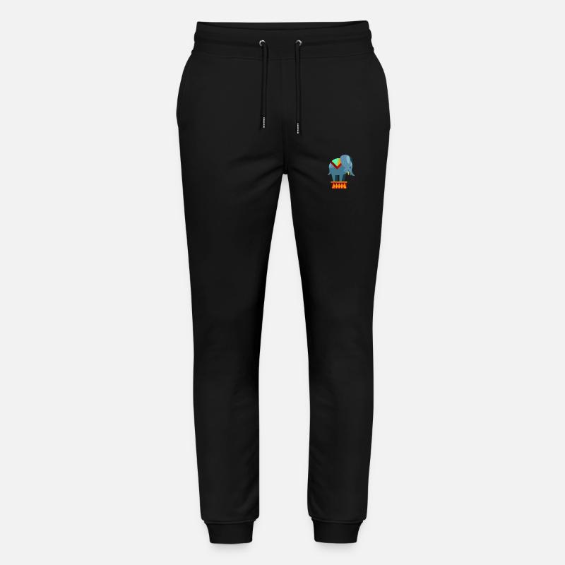 Circus elephant - Stanley/Stella Mover Unisex Organic Jogging Trousers - black