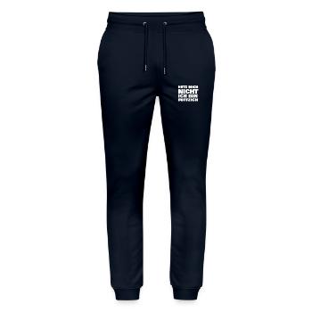 Hetz mich nicht 50 Fuffzich - Stanley/Stella Unisex Bio Jogginghose Mover  - Navy - Vorne - Marisol (170cm) & Nik (191cm)