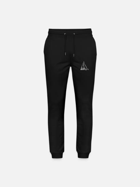 sailing ship - Stanley/Stella Mover Unisex Organic Jogging Trousers - black