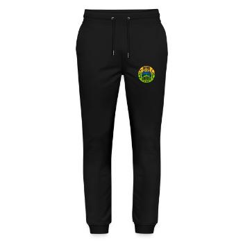 père de jour Gamer - Pantalon de jogging bio MOVER Stanley/Stella unisexe - noir - Devant - Marisol (170cm) & Nik (191cm)