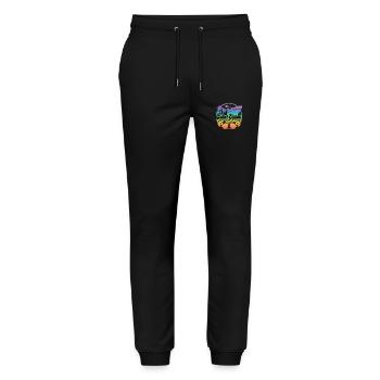 Cruise Squad 2023 Cruising Family Friends Vacation - Stanley/Stella Mover Unisex Organic Jogging Trousers - black - Front - Marisol (170cm) & Nik (191cm)