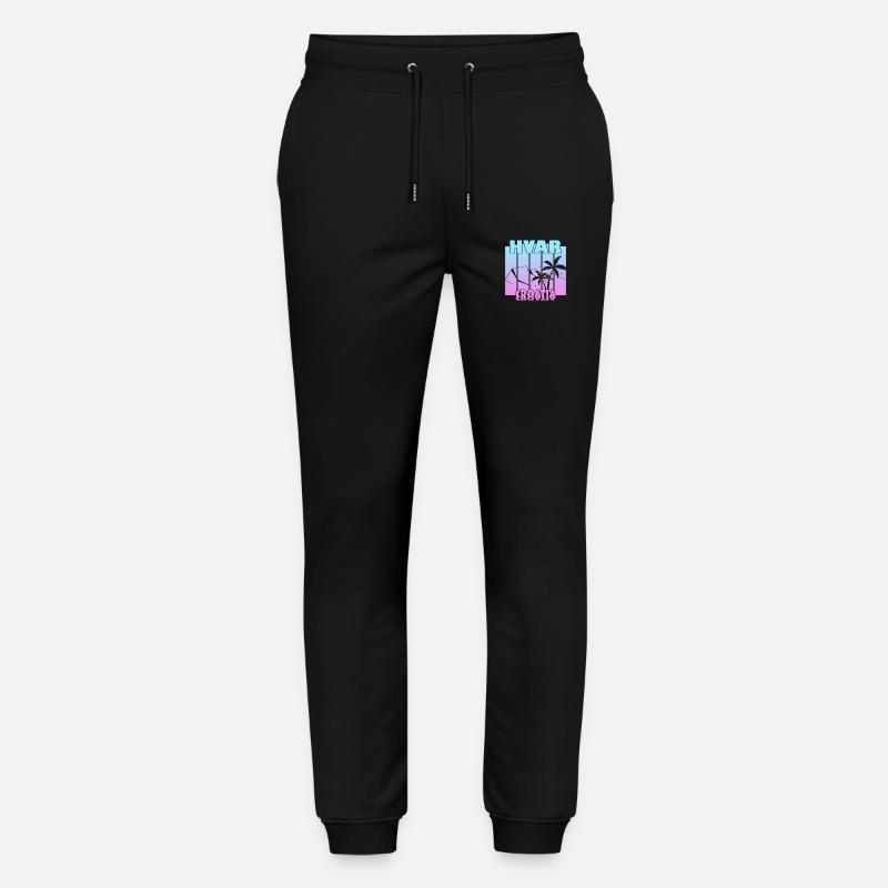 Hvar Croatie - Pantalon de jogging bio MOVER Stanley/Stella unisexe - noir