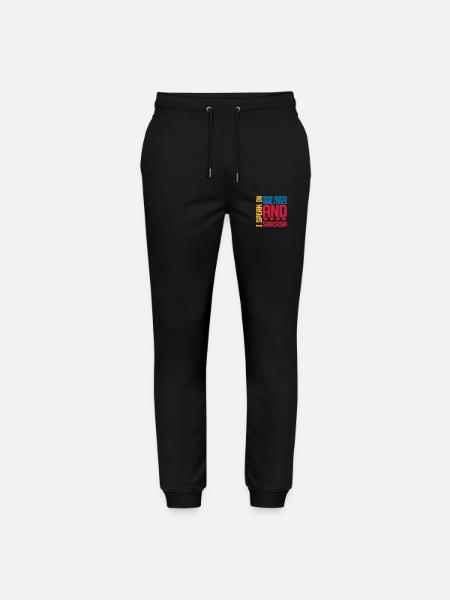 speak lyrics and sarcasm - Stanley/Stella Mover Unisex Organic Jogging Trousers - black