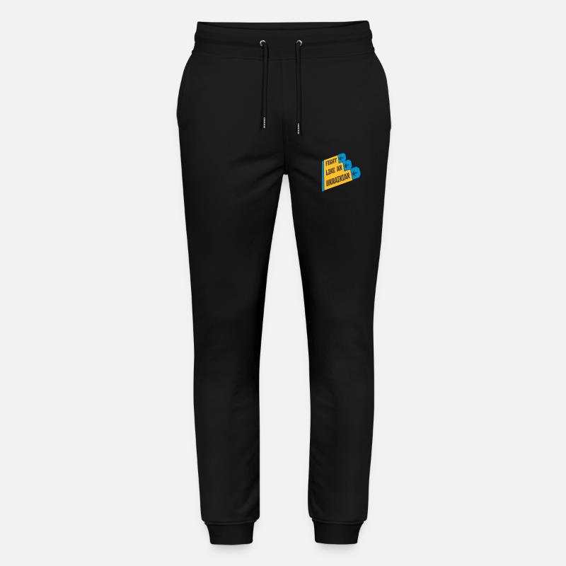 fight like ukrainians Zitat - Stanley/Stella Unisex Bio Jogginghose Mover  - Schwarz