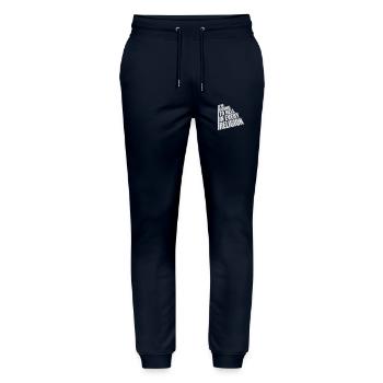 im going to hell - Stanley/Stella Unisex Bio Jogginghose Mover  - Navy - Vorne - Marisol (170cm) & Nik (191cm)