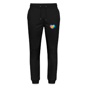 Mother's Day Valentine's Day Wedding Engagement Love - Stanley/Stella Mover Unisex Organic Jogging Trousers - black - Front - Marisol (170cm) & Nik (191cm)