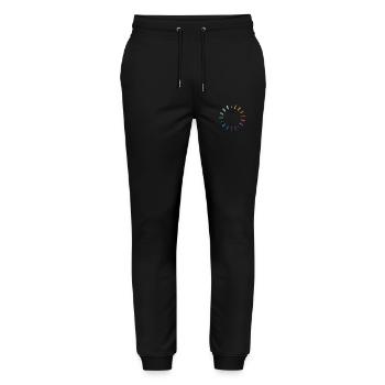 Livre Lovers Club Arc-en-ciel - Pantalon de jogging bio MOVER Stanley/Stella unisexe - noir - Devant - Marisol (170cm) & Nik (191cm)
