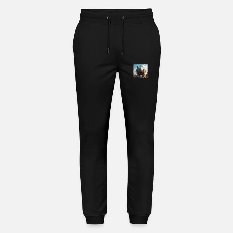 Rhinocéros cool - Pantalon de jogging bio MOVER Stanley/Stella unisexe - noir
