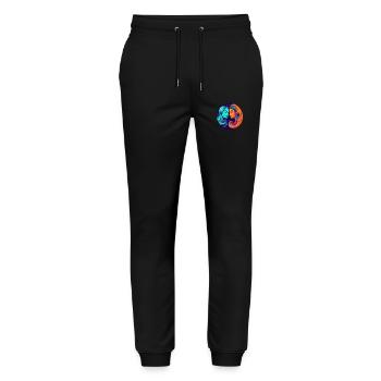 Ying und Yang LGBTQI+ Lesbische Frauen - Stanley/Stella Unisex Bio Jogginghose Mover  - Schwarz - Vorne - Marisol (170cm) & Nik (191cm)