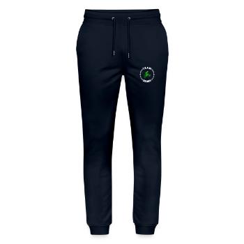 TEAM CROSS College Round W - Stanley/Stella Mover Unisex Organic Jogging Trousers - navy - Front - Marisol (170cm) & Nik (191cm)