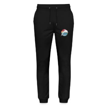 Delfin - Stanley/Stella Unisex Bio Jogginghose Mover  - Schwarz - Vorne - Marisol (170cm) & Nik (191cm)