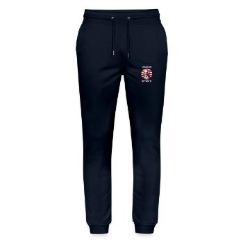 George Washington Griddy George | GEORGE GRIDDIN - Stanley/Stella Mover Unisex Organic Jogging Trousers - navy - Front - Marisol (170cm) & Nik (191cm)