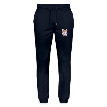 Chihuahua in Pastell - Stanley/Stella Unisex Bio Jogginghose Mover  - Navy - Vorne - Marisol (170cm) & Nik (191cm)
