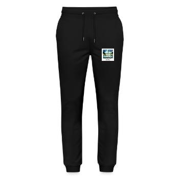Miami - Stanley/Stella Unisex Bio Jogginghose Mover  - Schwarz - Vorne - Marisol (170cm) & Nik (191cm)