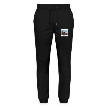 Kyoto - Stanley/Stella Unisex Bio Jogginghose Mover  - Schwarz - Vorne - Marisol (170cm) & Nik (191cm)