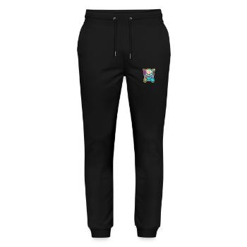 Skullhead Controller - Stanley/Stella Mover Unisex Organic Jogging Trousers - black - Front - Marisol (170cm) & Nik (191cm)