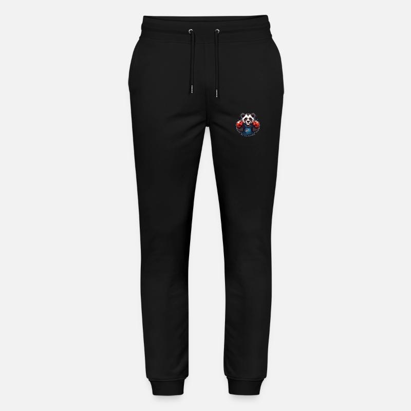 Panda Boxing Master - Pantalon de jogging bio MOVER Stanley/Stella unisexe - noir