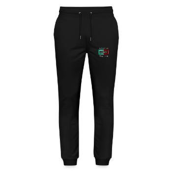 Inspiration Soyez créatif - Pantalon de jogging bio MOVER Stanley/Stella unisexe - noir - Devant - Marisol (170cm) & Nik (191cm)