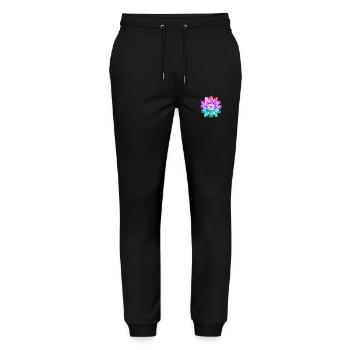 Hippie soul groovy Summer time Good vibes 70s 80s - Stanley/Stella Mover Unisex Organic Jogging Trousers - black - Front - Marisol (170cm) & Nik (191cm)