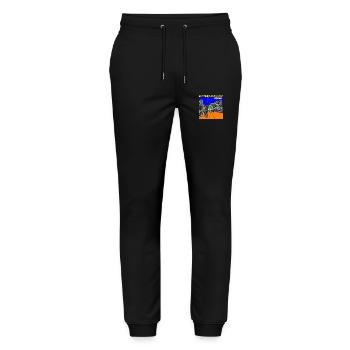 Bozen - Pantalon de jogging bio MOVER Stanley/Stella unisexe - noir - Devant - Marisol (170cm) & Nik (191cm)