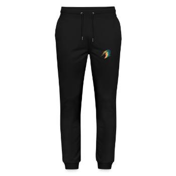 Retro javelin throw - Stanley/Stella Mover Unisex Organic Jogging Trousers - black - Front - Marisol (170cm) & Nik (191cm)