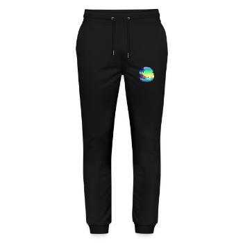 Summer Holiday Sun Palm Beach Palm Island - Stanley/Stella Mover Unisex Organic Jogging Trousers - black - Front - Marisol (170cm) & Nik (191cm)