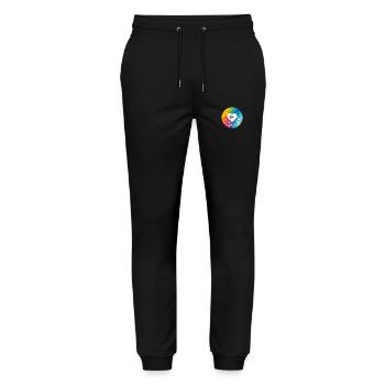 Cloud Love - Stanley/Stella Mover Unisex Organic Jogging Trousers - black - Front - Marisol (170cm) & Nik (191cm)