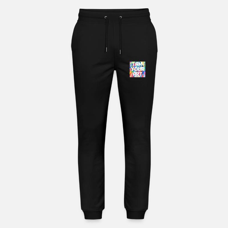 ICH BIN DEINE KUNST - Stanley/Stella Unisex Bio Jogginghose Mover  - Schwarz