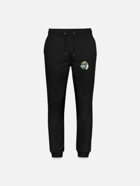 Kika the mandrill - Stanley/Stella Mover Unisex Organic Jogging Trousers - black