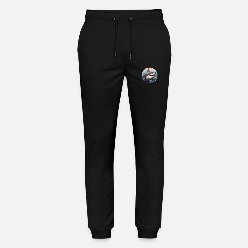 Grand requin blanc - Pantalon de jogging bio MOVER Stanley/Stella unisexe - noir