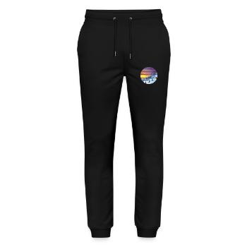 Skier Ski Skiing Ski Design Skiing Outfit - Stanley/Stella Mover Unisex Organic Jogging Trousers - black - Front - Marisol (170cm) & Nik (191cm)