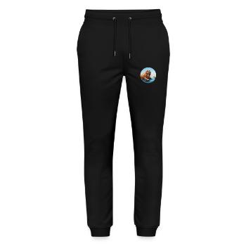 Morse - Pantalon de jogging bio MOVER Stanley/Stella unisexe - noir - Devant - Marisol (170cm) & Nik (191cm)