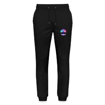 Tree of Life Meditation Yoga Tree of Life - Stanley/Stella Mover Unisex Organic Jogging Trousers - black - Front - Marisol (170cm) & Nik (191cm)