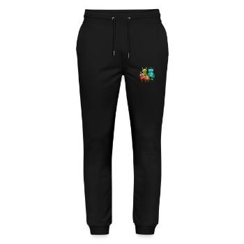 Robo Buddies: Fun-Filled Adventures - Stanley/Stella Mover Unisex Organic Jogging Trousers - black - Front - Marisol (170cm) & Nik (191cm)