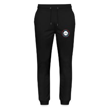 Entdecken Unsere Kollektion mit dem Frankreich-Logo - Stanley/Stella Unisex Bio Jogginghose Mover  - Schwarz - Vorne - Marisol (170cm) & Nik (191cm)