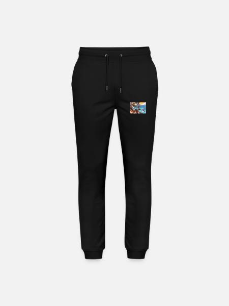 Pirate Kid Walking The Plank - Stanley/Stella Mover Unisex Organic Jogging Trousers - black