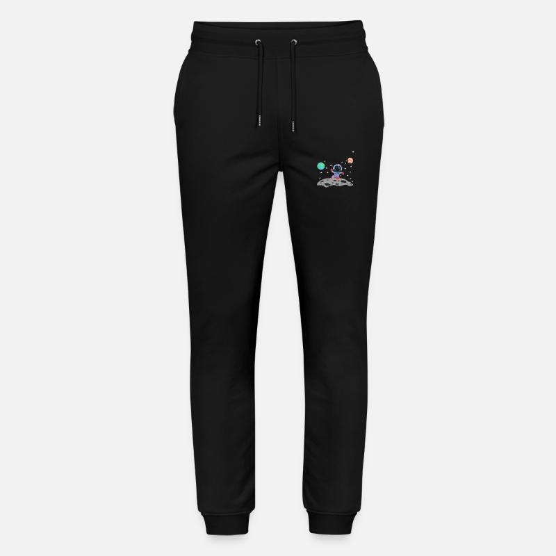astronaute bleu rose - Pantalon de jogging bio MOVER Stanley/Stella unisexe - noir