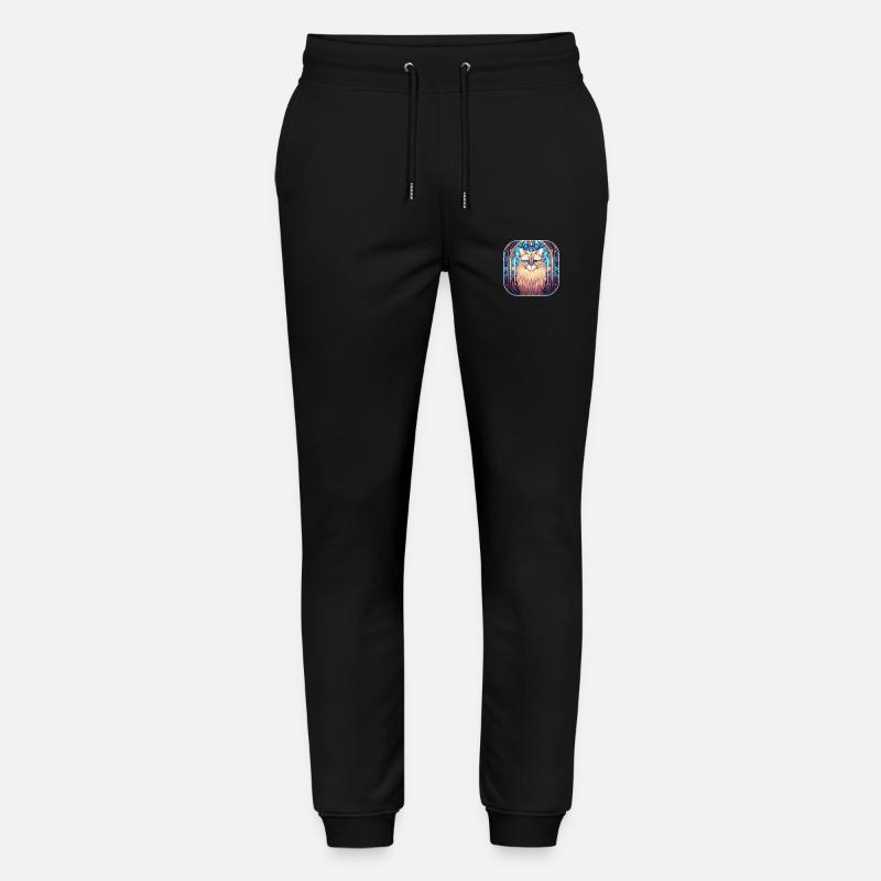 Bunte Birmakatzenrasse Aquarellmalerei - Stanley/Stella Unisex Bio Jogginghose Mover  - Schwarz