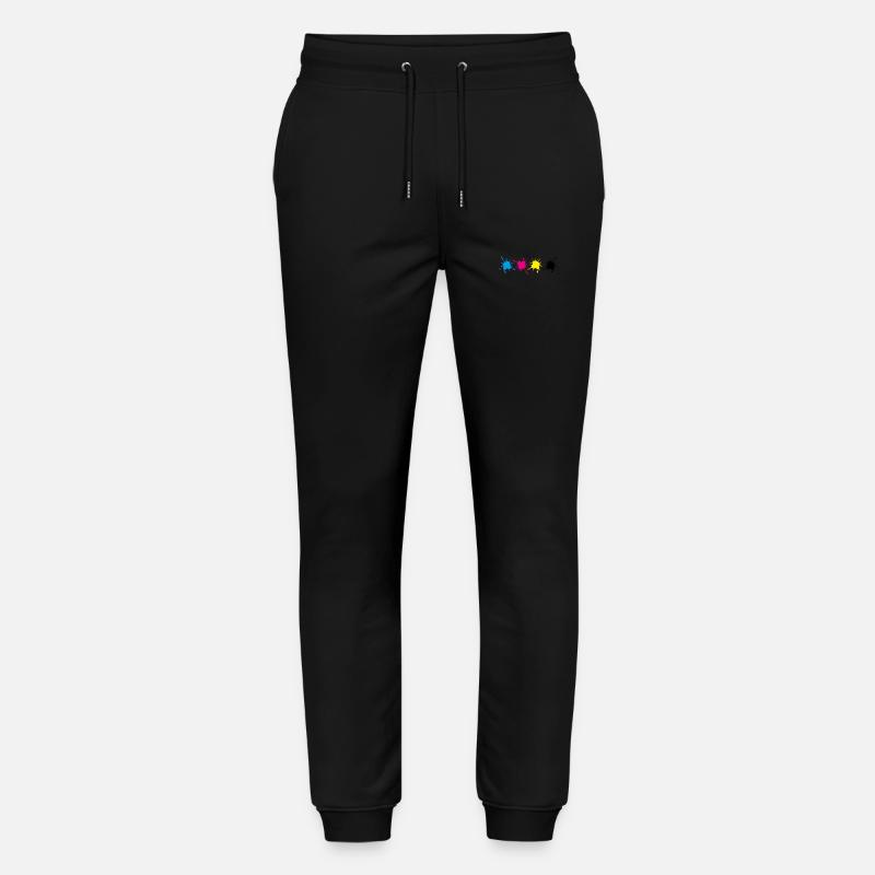 Éclaboussures de peinture - Pantalon de jogging bio MOVER Stanley/Stella unisexe - noir