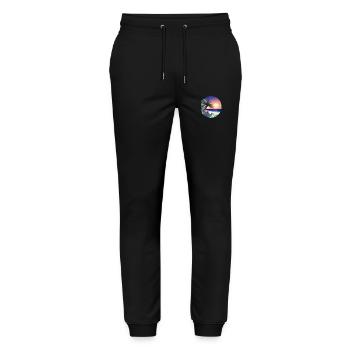 Summer Holiday Palm Beach Palm Islands Island Sun - Stanley/Stella Mover Unisex Organic Jogging Trousers - black - Front - Marisol (170cm) & Nik (191cm)