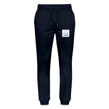 birthday present idea funny feminist concern - Stanley/Stella Unisex Bio Jogginghose Mover  - Navy - Vorne - Marisol (170cm) & Nik (191cm)