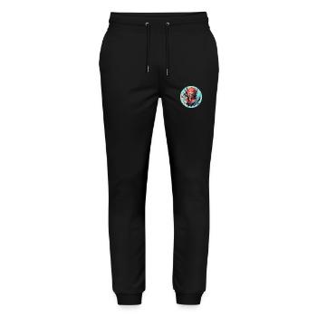 Pirat 2 - Stanley/Stella Unisex Bio Jogginghose Mover  - Schwarz - Vorne - Marisol (170cm) & Nik (191cm)